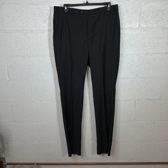 Santorelli Roma Wool Stretch Comfort Pant, charcoal 38L $355 - Picture 5 of 12